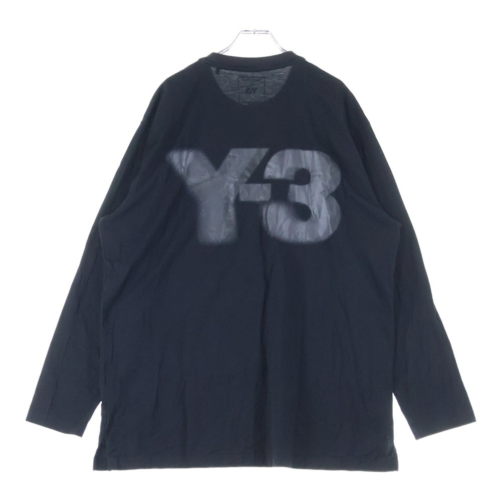 Y-3(ワイスリー) LOGO LS TEE バックロゴ ロングTシャツ ブラック JE9280