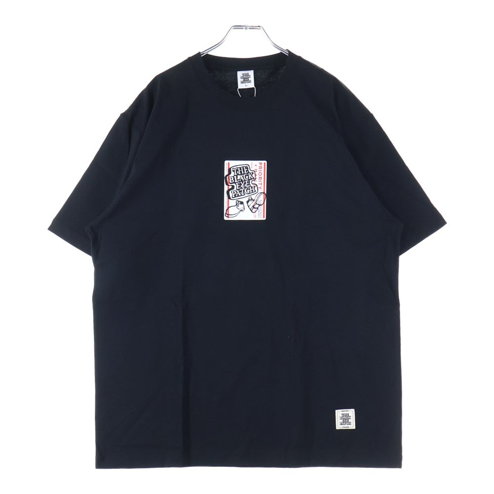 THE BLACK EYE PATCH(ブラックアイパッチ) 21SS Alphabet Round Neck Short Sleeve アルファベットロゴクルーネック半袖Tシャツ ブラック FA65TS0504SK