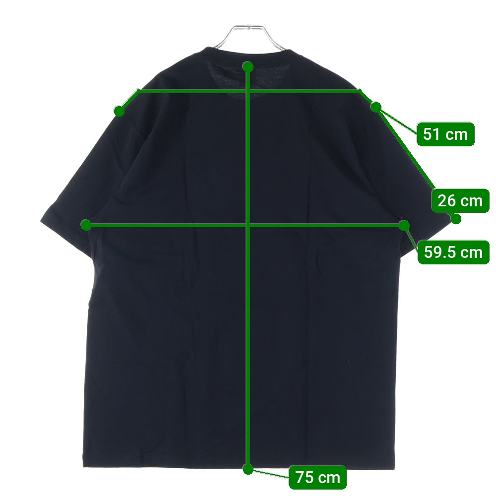 THE BLACK EYE PATCH(ブラックアイパッチ) 21SS Alphabet Round Neck Short Sleeve アルファベットロゴクルーネック半袖Tシャツ ブラック FA65TS0504SK