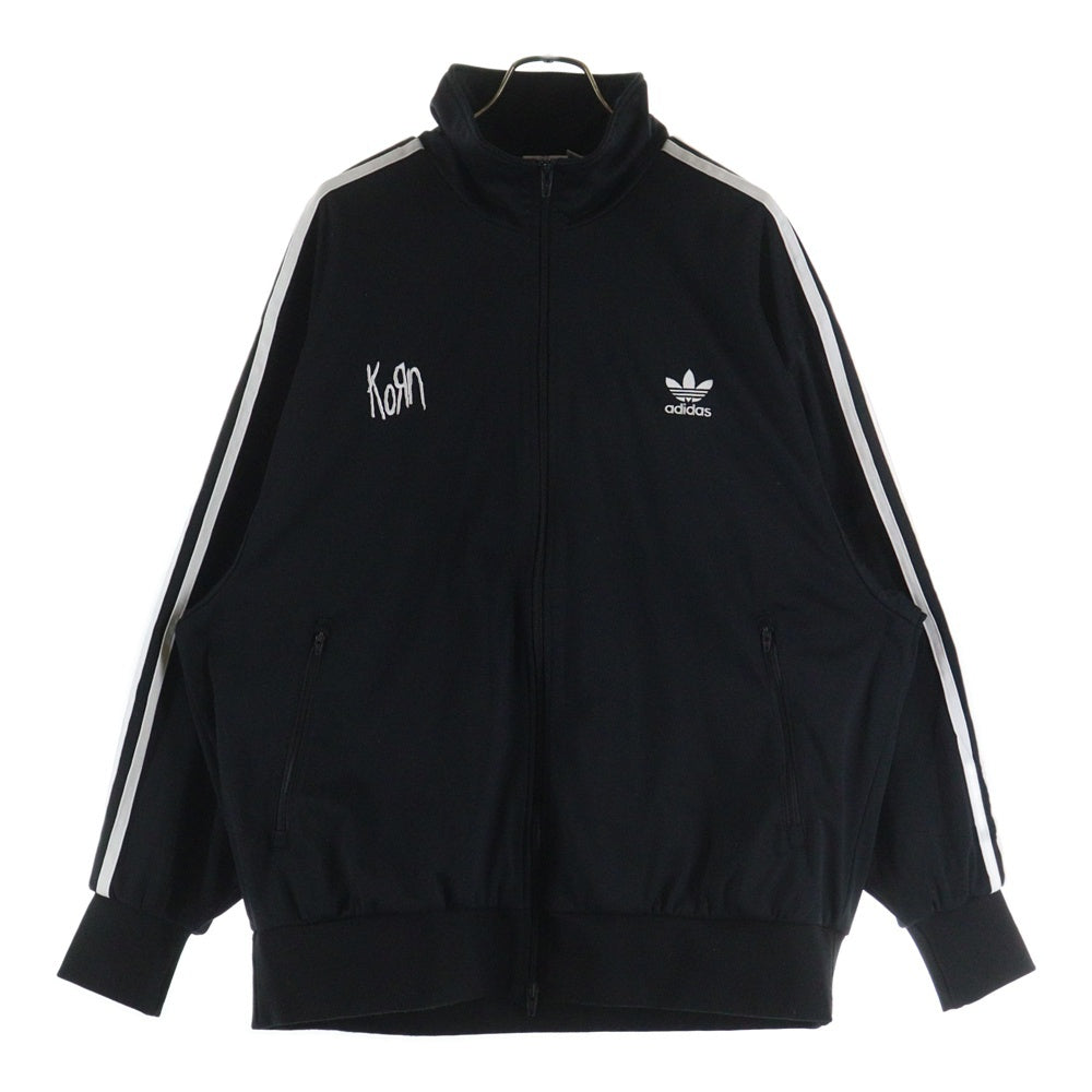 adidas(アディダス) ×Korn TRACK TOP JACKET KORN IN9109 ×コーン サイドライン トラックジャージジャケット ブラック