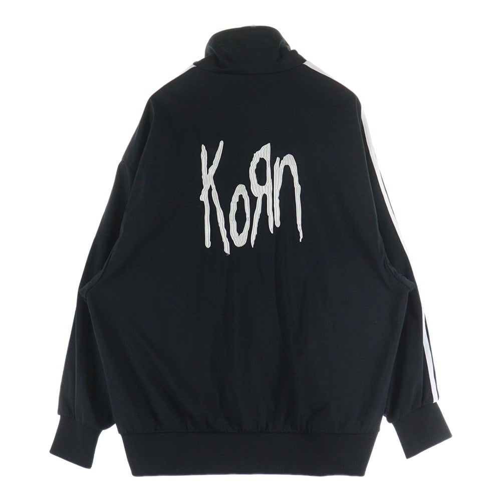 adidas(アディダス) ×Korn TRACK TOP JACKET KORN IN9109 ×コーン サイドライン トラックジャージジャケット ブラック