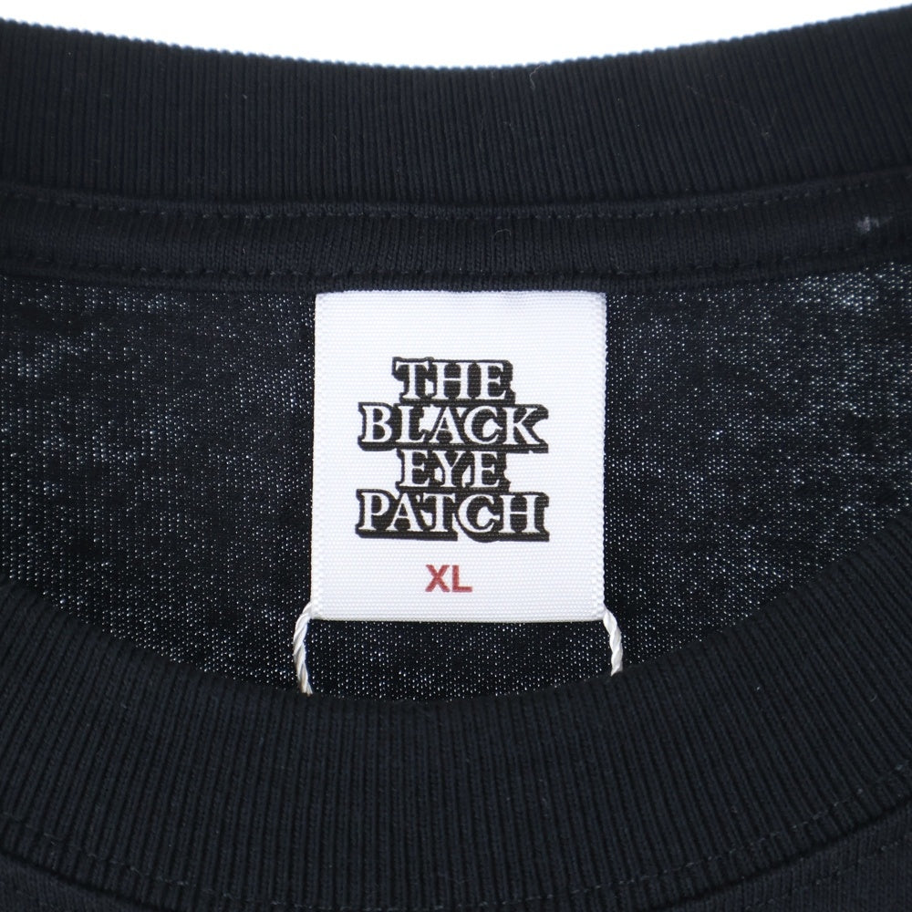 THE BLACK EYE PATCH(ブラックアイパッチ) FRONT ROW GEM PHOTO プリント 半袖Tシャツ ブラック