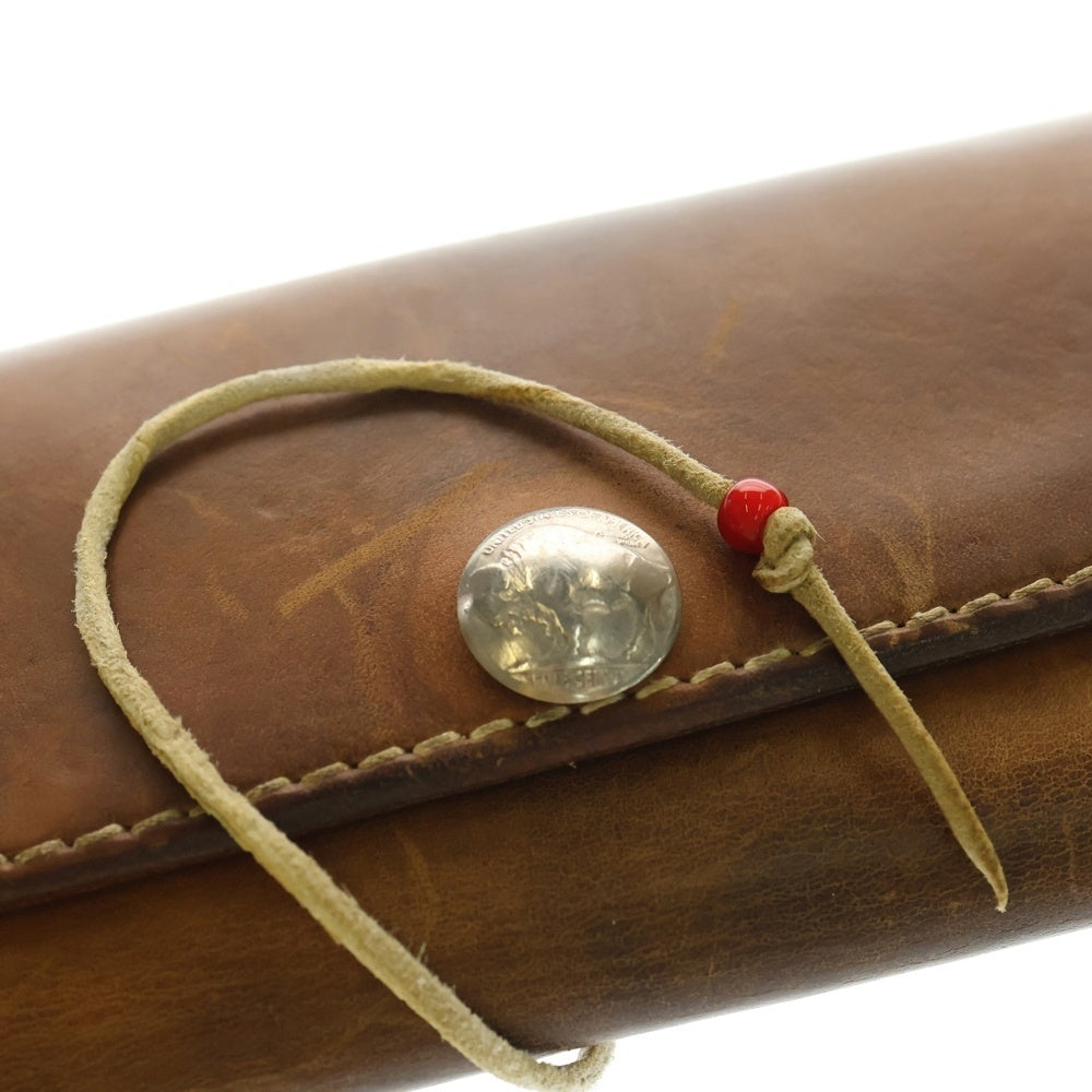 goro's(ゴローズ) 三つ折り長財布 レザーウォレット ブラウン