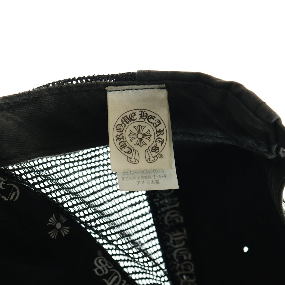 CHROME HEARTS(クロムハーツ) OLD CHプラス バックラベルロゴ クロスボールトラッカーキャップ 帽子 ブラック