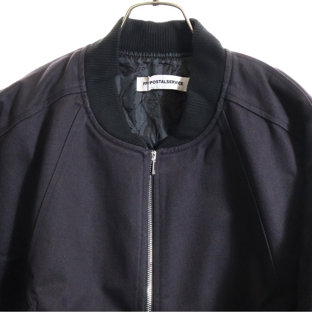 FFFPOSTALSERVICE(トリプルエフポスタルサービス) 25AW Darted MA-1 Bomber ダーテッドボンバージャケット FFFPSFW2506 ブラック