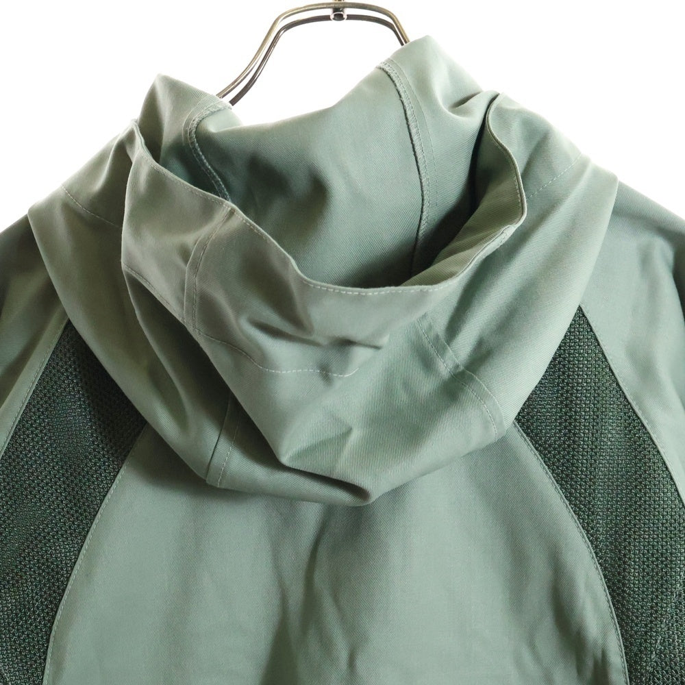 FFFPOSTALSERVICE(トリプルエフポスタルサービス) 25AW Waffle Knit Liner Hoodie ワッフルニットライナーフーディージャケット FFFPSFW2532 グリーン