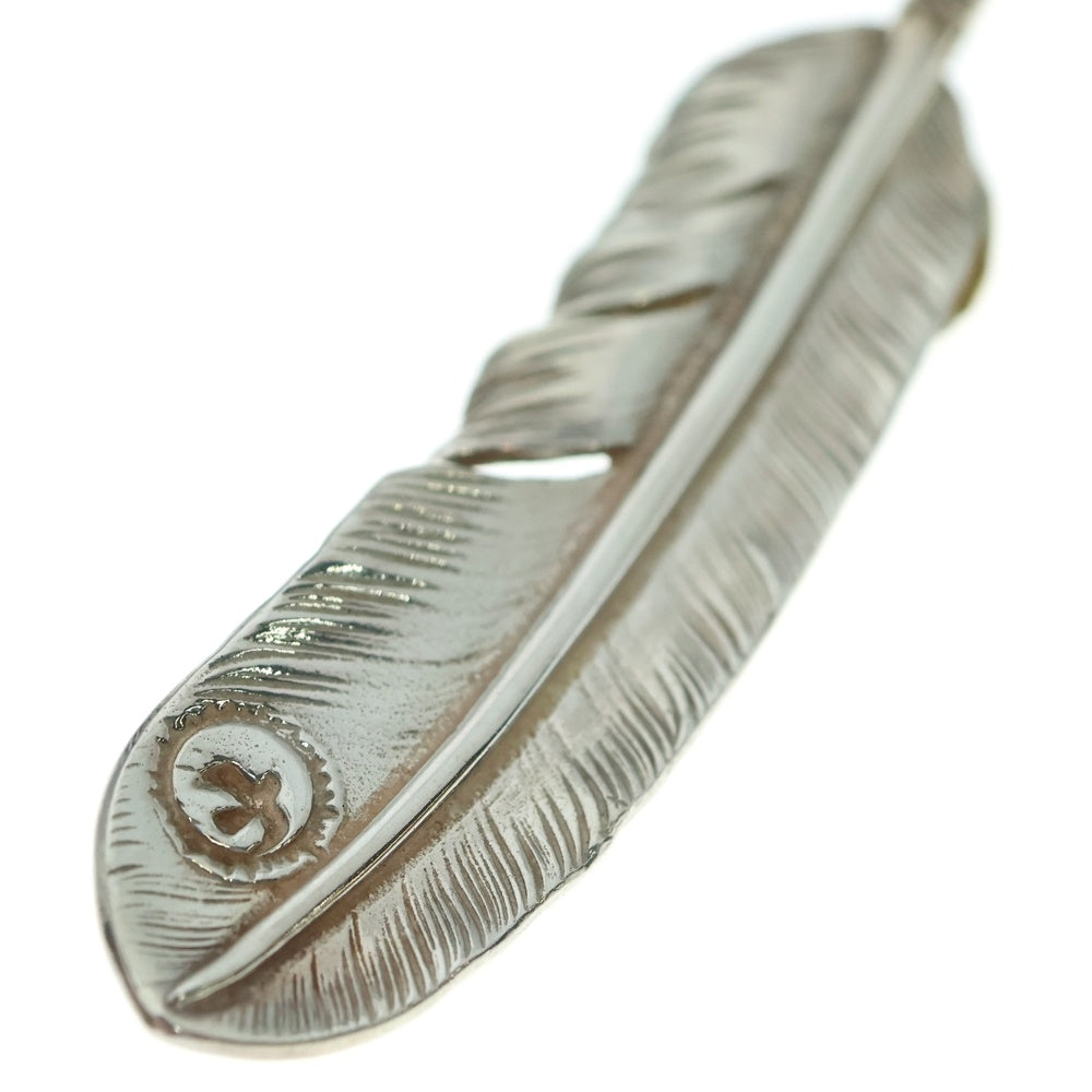 goro's(ゴローズ) 【現行】上金特大フェザー 左向き ネックレストップ シルバー/ゴールド