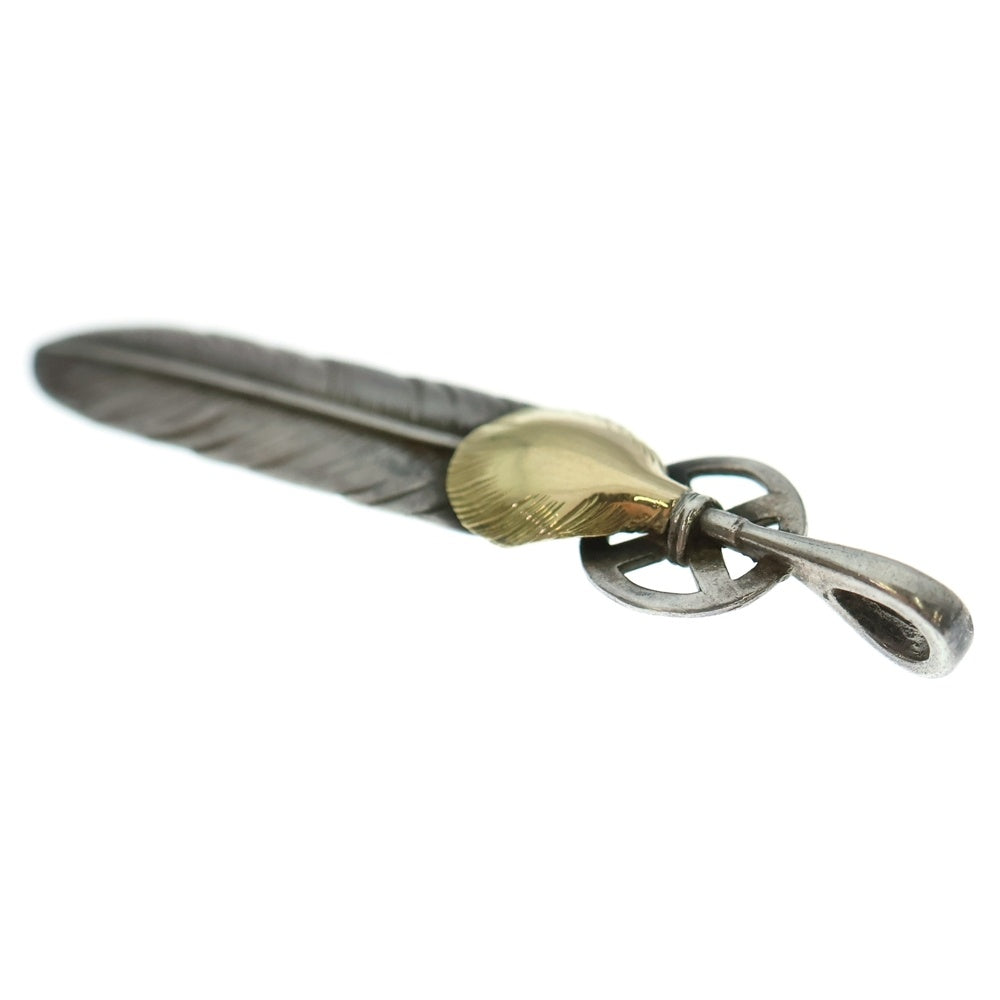 goro's(ゴローズ) ハートホイールフェザー大 ペンダントトップ シルバー/ゴールド