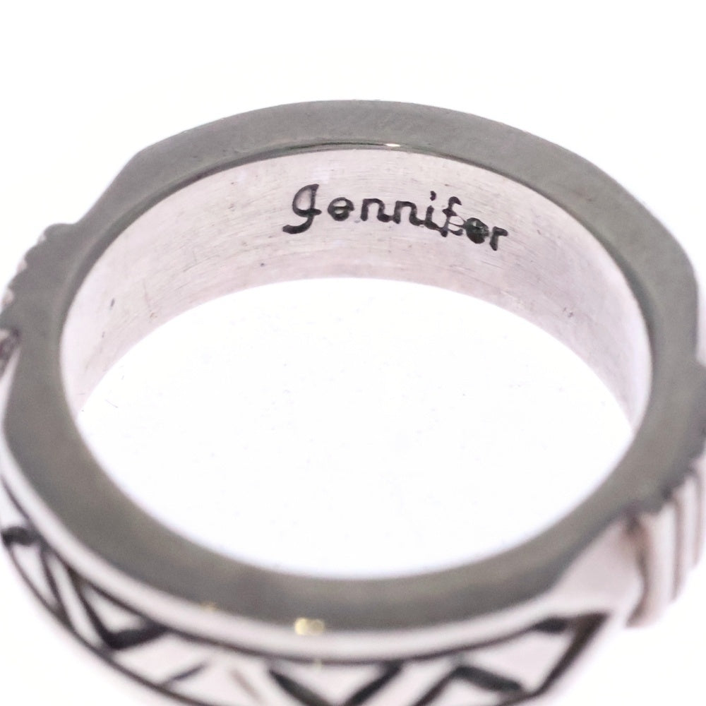 INDIAN JEWELRY(インディアンジュエリー) ナバホ族 Jennifer Curtis ジェニファー・カーティス SVリング シルバー