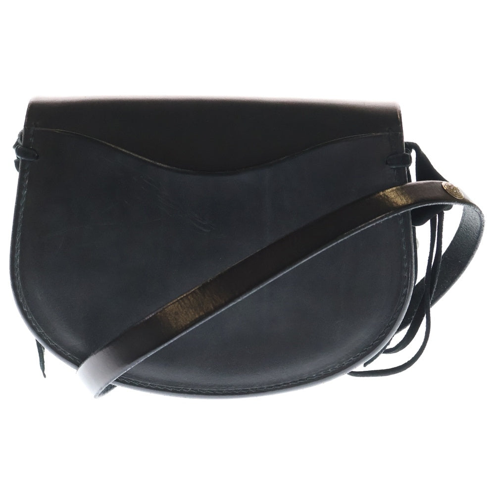 goro's(ゴローズ) K18フラワーコンチョ付きレザーバケットバッグ ブラック