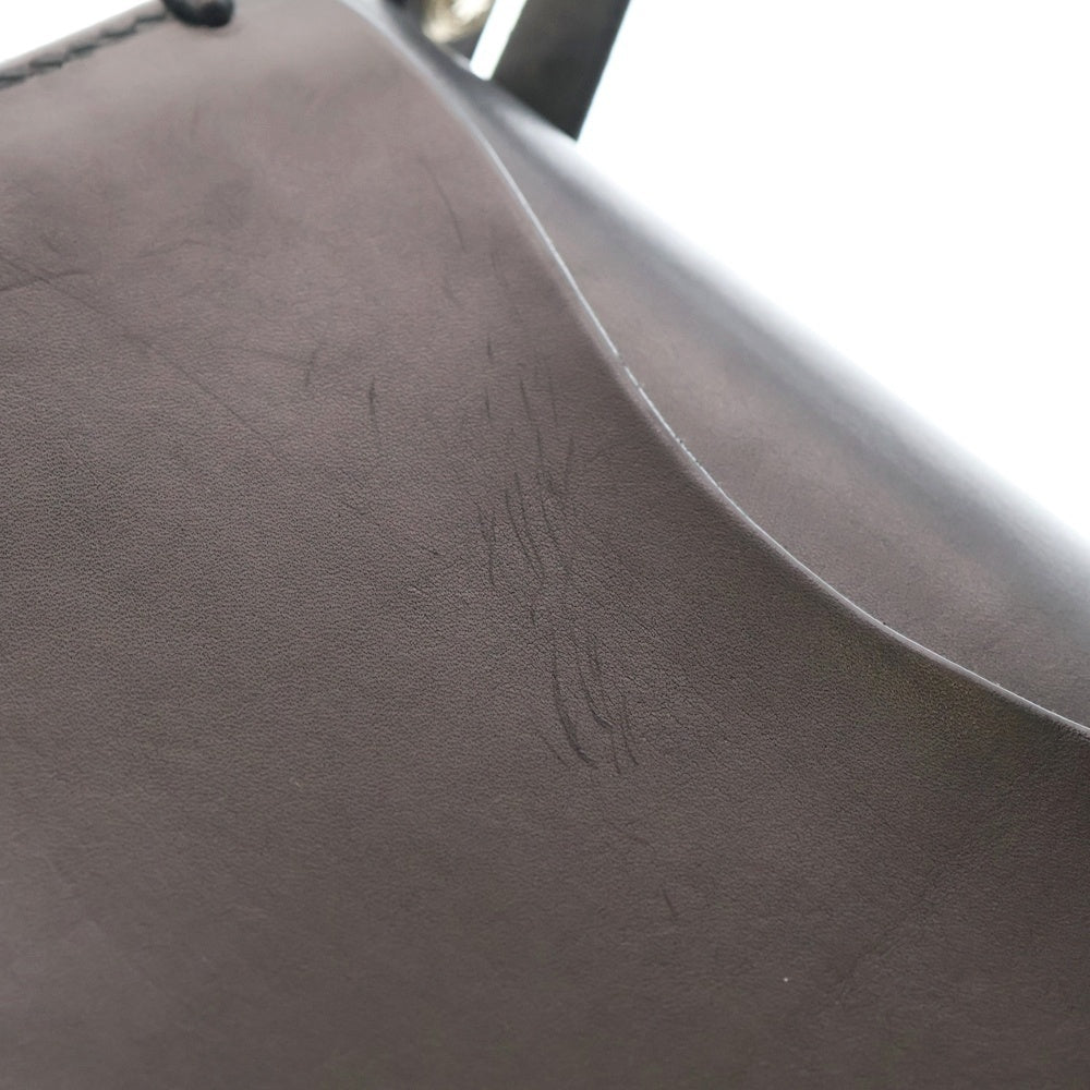 goro's(ゴローズ) K18フラワーコンチョ付きレザーバケットバッグ ブラック