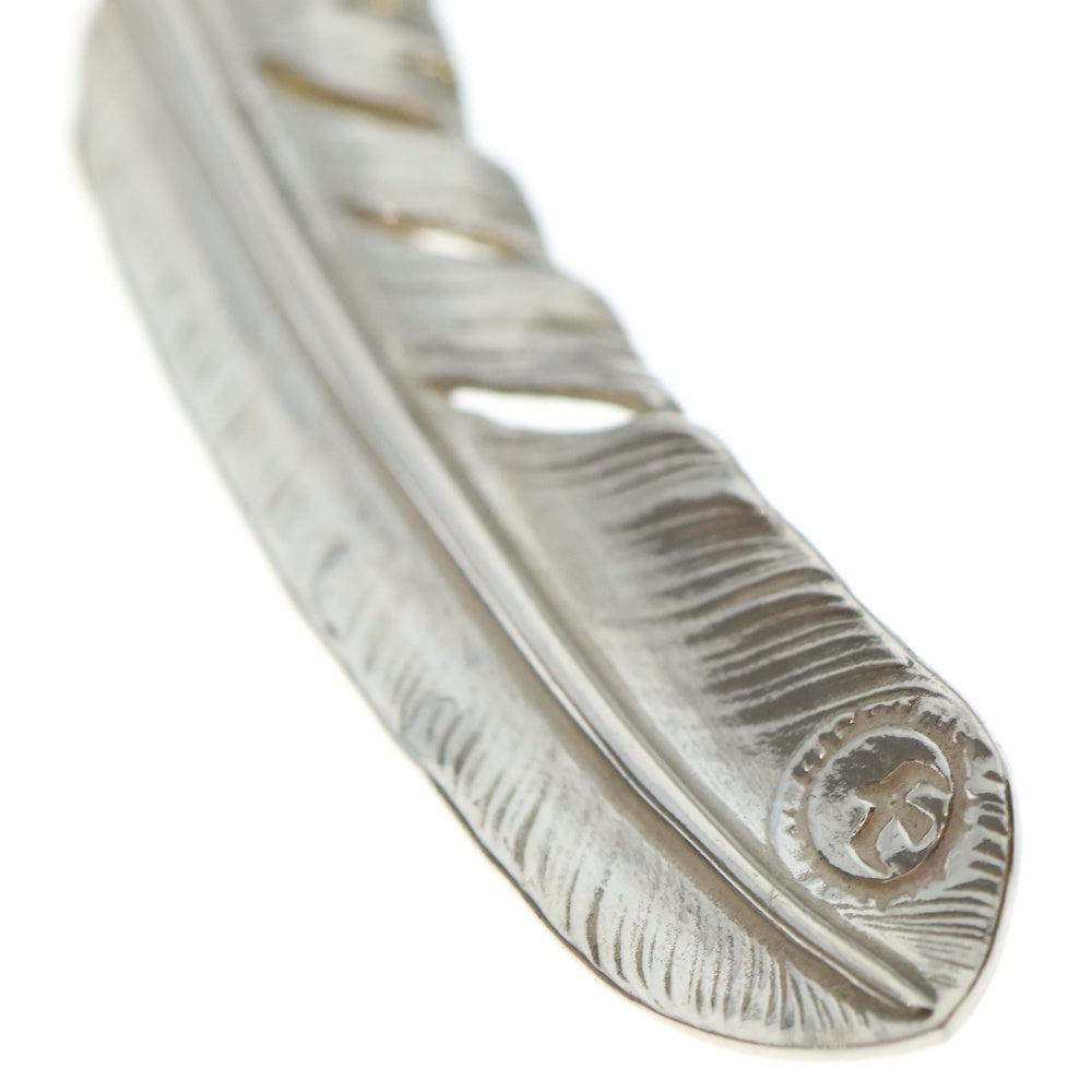 goro's(ゴローズ) (新品)【現行】上金特大フェザー 右向き ペンダントトップ シルバー/ゴールド