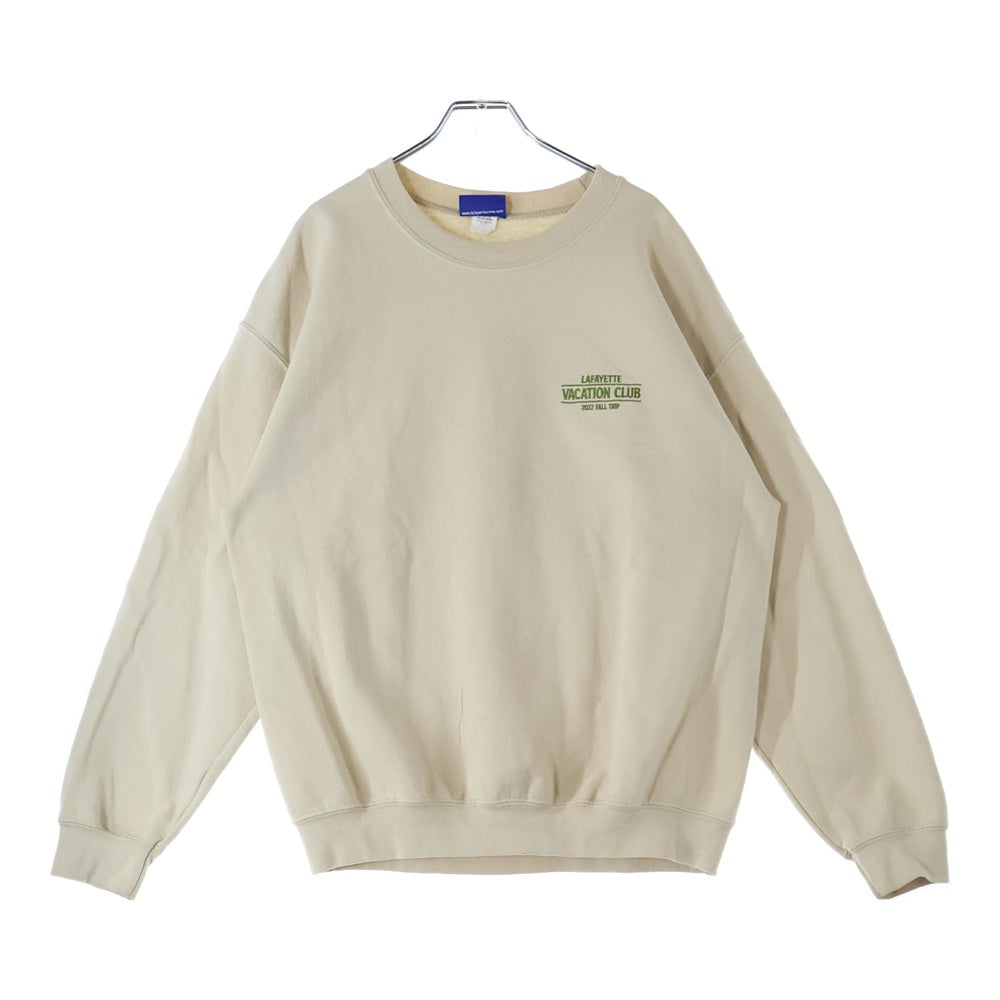 Lafayette(ラファイエット) VACATION CLUB KEY WEST TOUR CREWNECK バケーションクラブキーウエストスウェットトレーナー LA220707 ベージュ