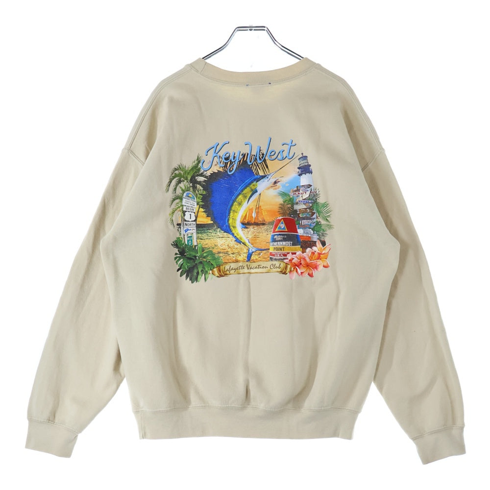 Lafayette(ラファイエット) VACATION CLUB KEY WEST TOUR CREWNECK バケーションクラブキーウエストスウェットトレーナー LA220707 ベージュ