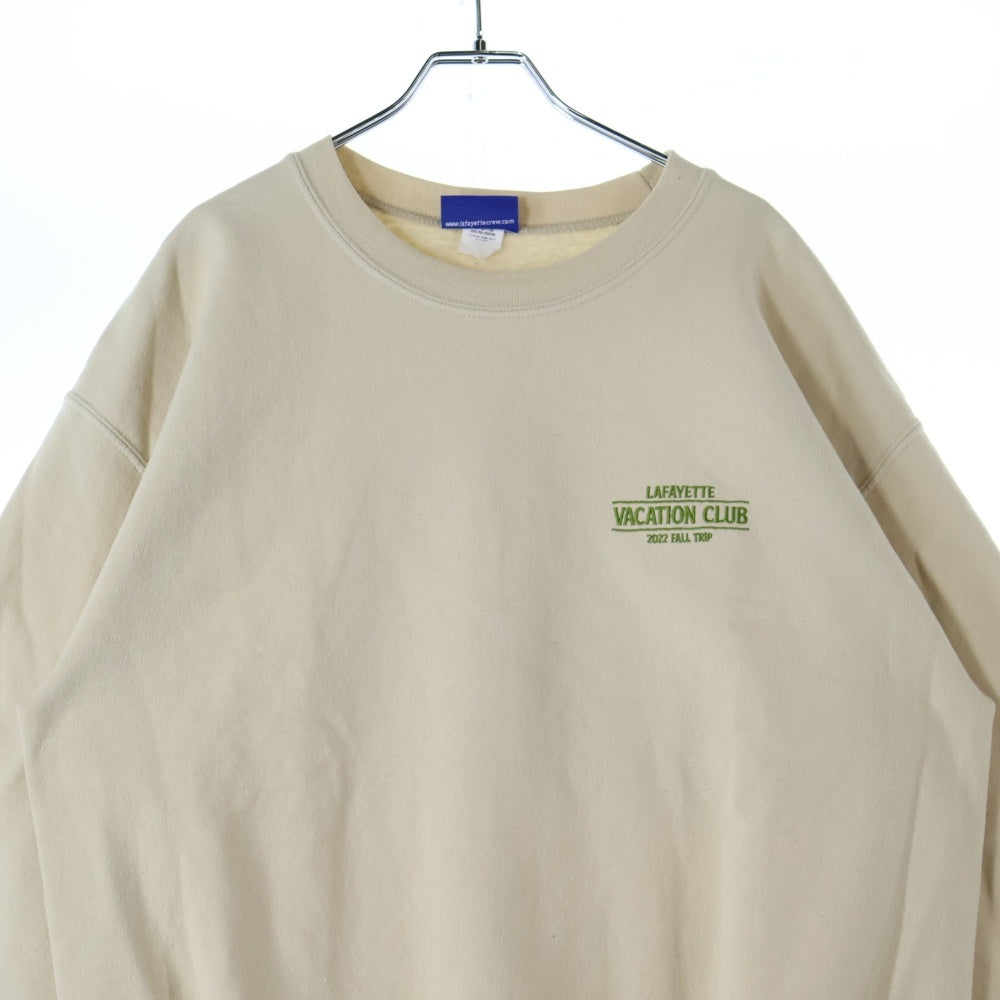 Lafayette(ラファイエット) VACATION CLUB KEY WEST TOUR CREWNECK バケーションクラブキーウエストスウェットトレーナー LA220707 ベージュ