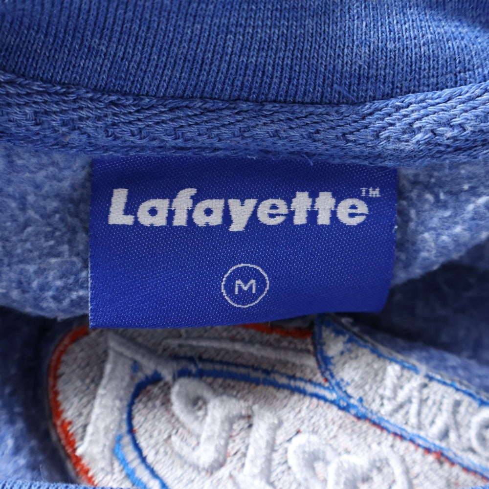 Lafayette(ラファイエット) KEEP FRESH CREWNECK ロゴスウェットトレーナー ブルー