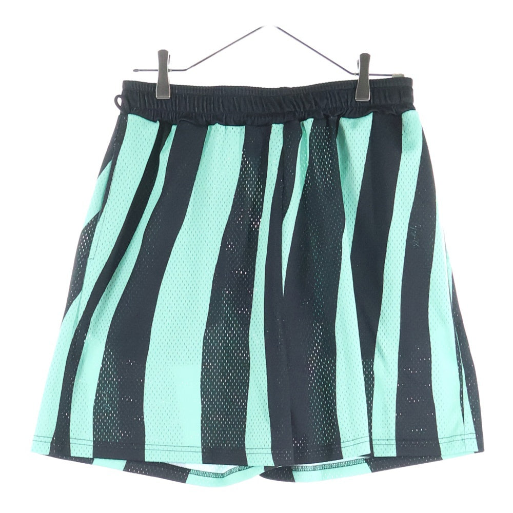 Lafayette(ラファイエット) DISTORTED STRIPE MESH SHORTS ストライプメッシュショーツ ハーフパンツ LS231306 グリーン