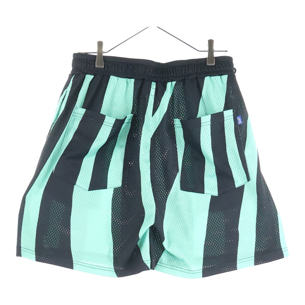 Lafayette(ラファイエット) DISTORTED STRIPE MESH SHORTS ストライプメッシュショーツ ハーフパンツ LS231306 グリーン