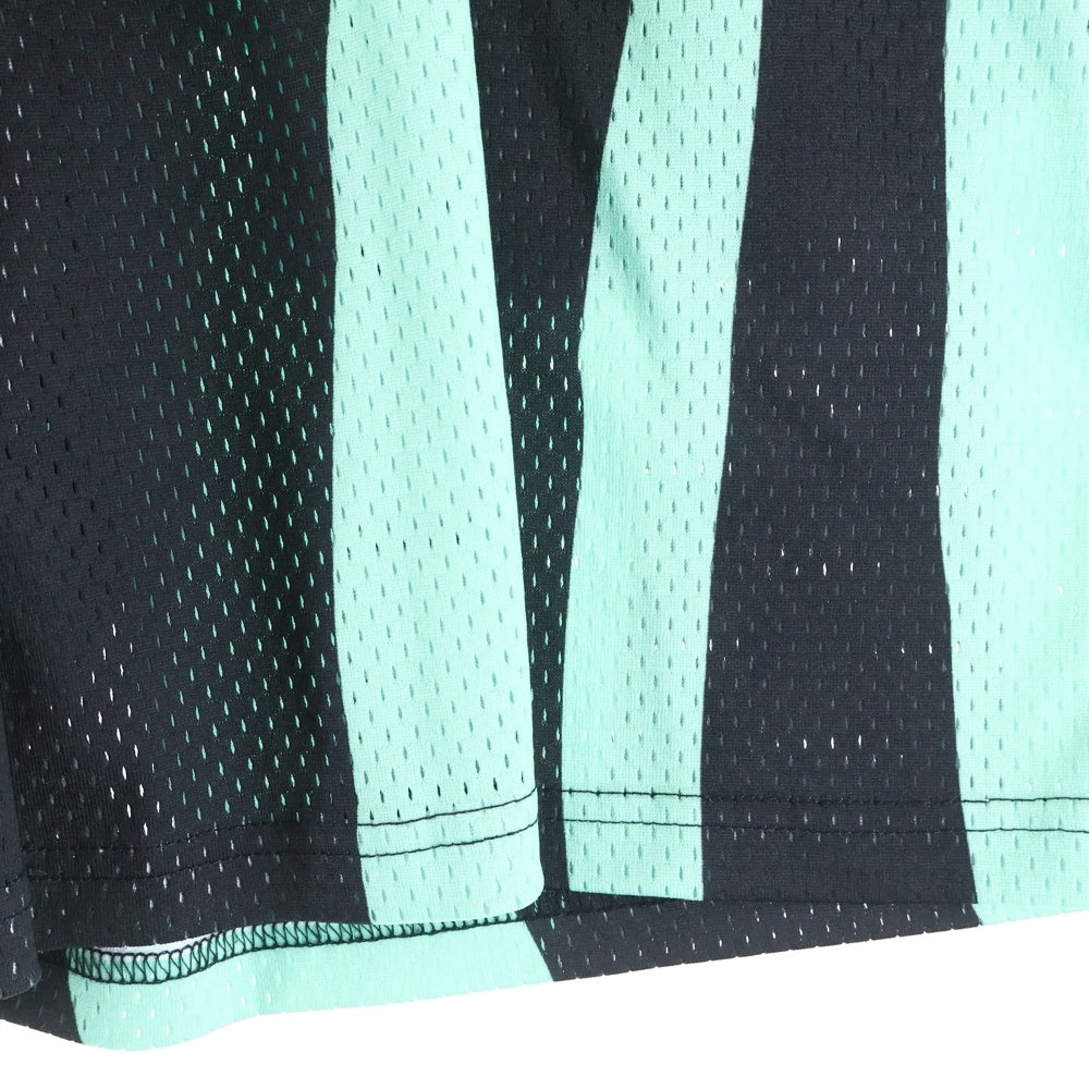 Lafayette(ラファイエット) DISTORTED STRIPE MESH SHORTS ストライプメッシュショーツ ハーフパンツ LS231306 グリーン