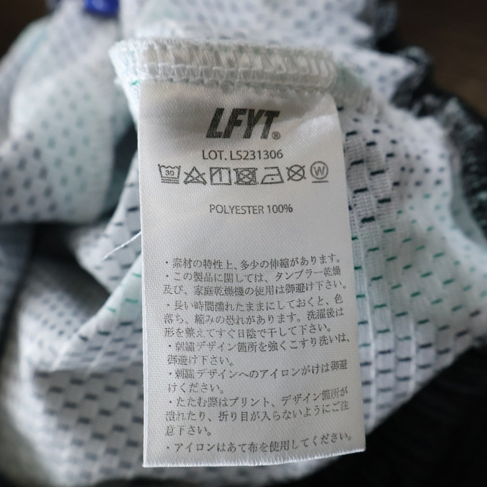 Lafayette(ラファイエット) DISTORTED STRIPE MESH SHORTS ストライプメッシュショーツ ハーフパンツ LS231306 グリーン