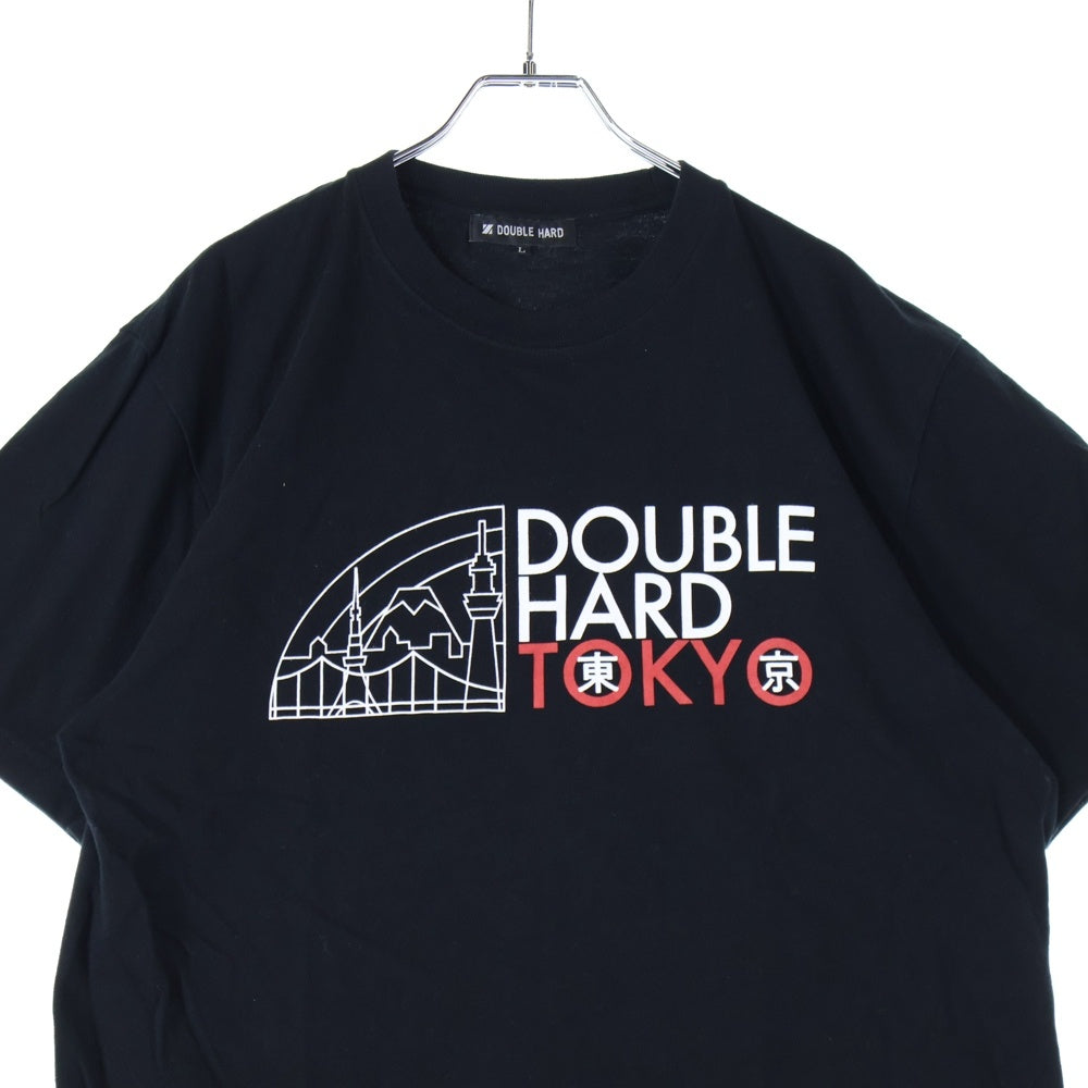 NO BRAND(ノーブランド) DOUBLE HARD ダブルハード TOKYO S/S TEE 東京プリント半袖Tシャツ ブラック