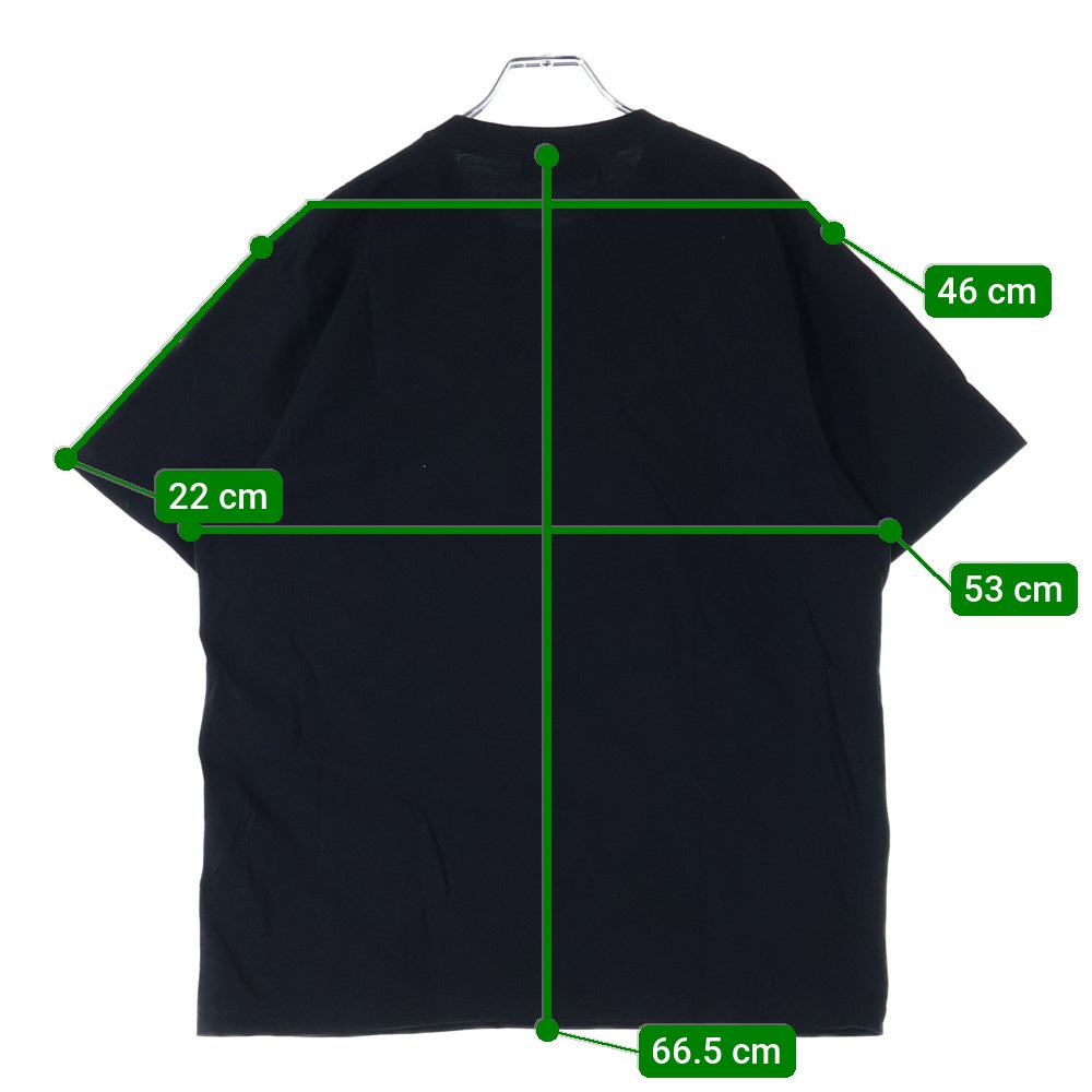 NO BRAND(ノーブランド) DOUBLE HARD ダブルハード TOKYO S/S TEE 東京プリント半袖Tシャツ ブラック