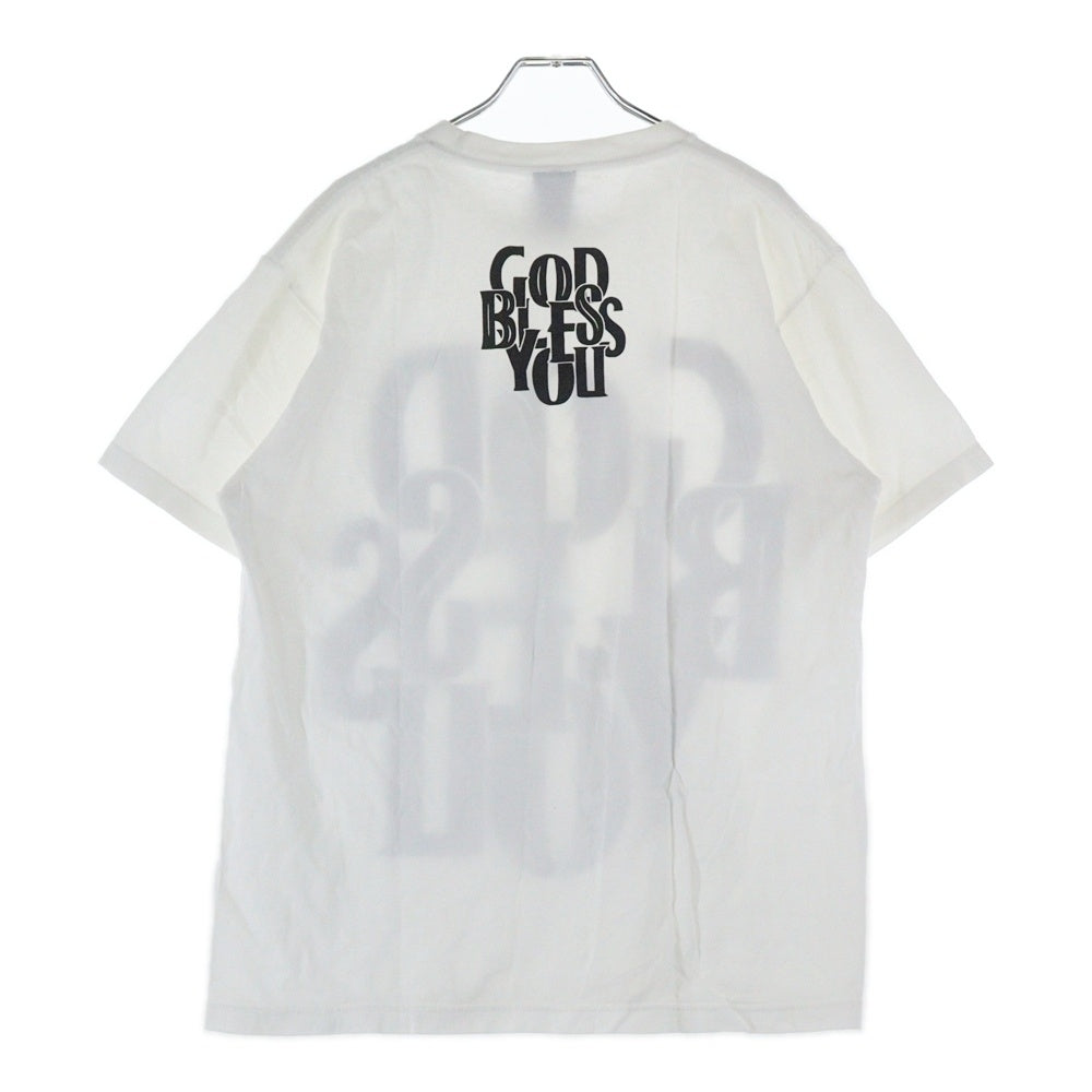 EXAMPLE(エグザンプル) GOD BLESS YOU TEE ゴッドブレスユー プリント半袖Tシャツ ホワイト