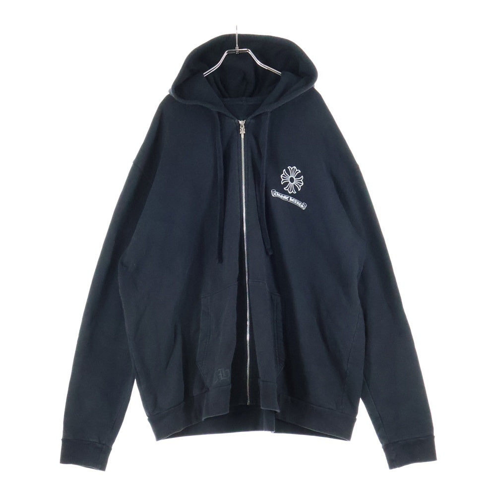 CHROME HEARTS(クロムハーツ) MALIBU CH PLUS DAGGER HD ZIP マリブ限定 CHプラス バックダガープリント ジップアップフーディーパーカー ブラック