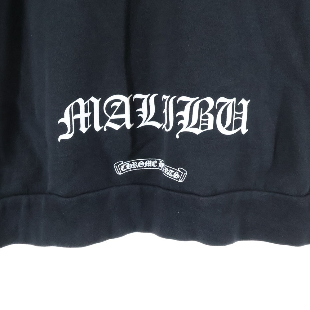 CHROME HEARTS(クロムハーツ) MALIBU CH PLUS DAGGER HD ZIP マリブ限定 CHプラス バックダガープリント ジップアップフーディーパーカー ブラック
