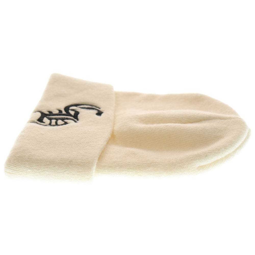 CHROME HEARTS(クロムハーツ) WATCH CAP ワッチキャップ CHロゴ刺繍ビーニー ニットキャップ 帽子 ホワイト