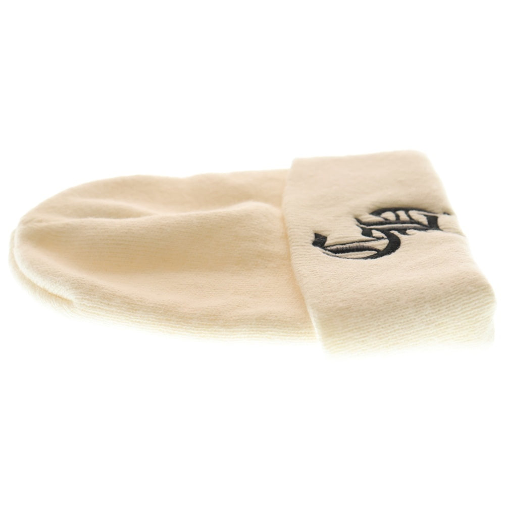 CHROME HEARTS(クロムハーツ) WATCH CAP ワッチキャップ CHロゴ刺繍ビーニー ニットキャップ 帽子 ホワイト