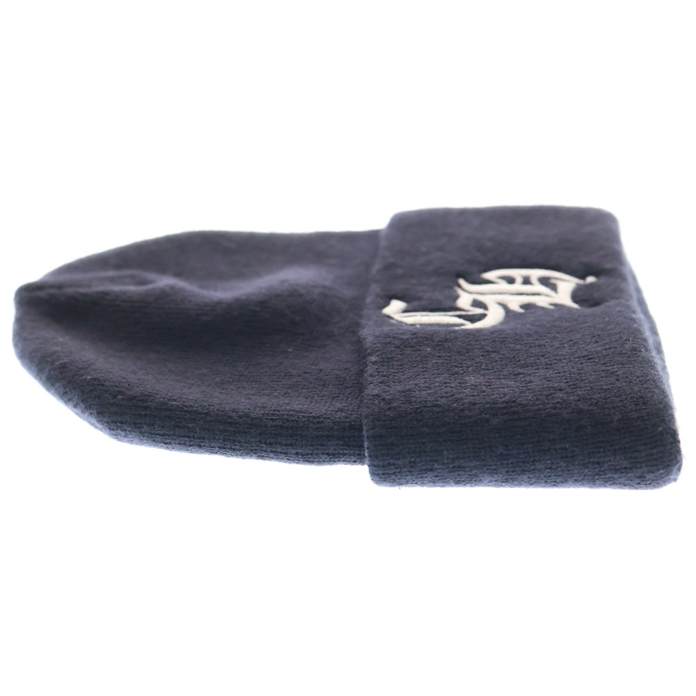 CHROME HEARTS(クロムハーツ) WOOL WATCH CAP ワッチキャップ CHロゴ刺繍ビーニー ニットキャップ 帽子 ブラック