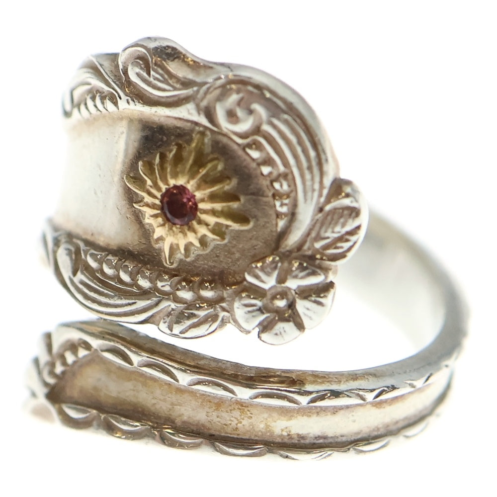 ARIZONA FREEDOM(アリゾナフリーダム) R-57a 太陽神トルマリン付き スプーンリング小 シルバーゴールド