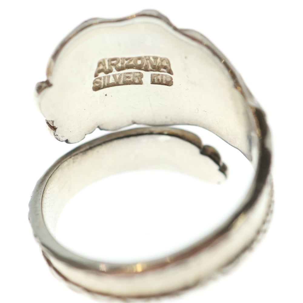 ARIZONA FREEDOM(アリゾナフリーダム) R-57a 太陽神トルマリン付き スプーンリング小 シルバーゴールド