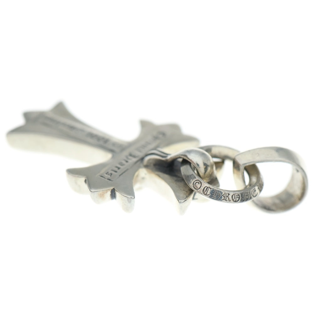 CHROME HEARTS(クロムハーツ) CH CRS SML W/BALE Wベイル スモールCHクロス ペンダントトップ シルバー BCA218