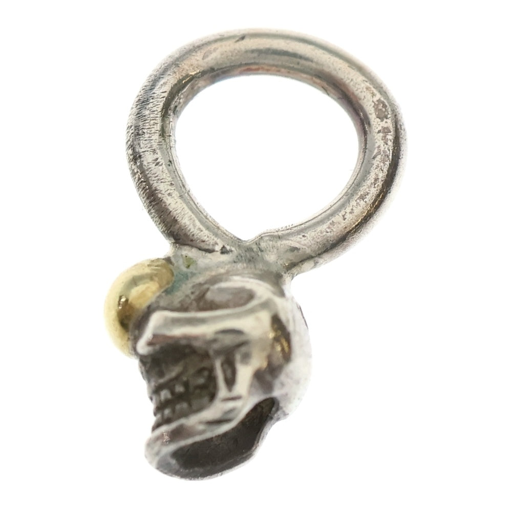 STOP LIGHT(ストップライト) K18付きミニスカル ネックレストップ シルバー/ゴールド