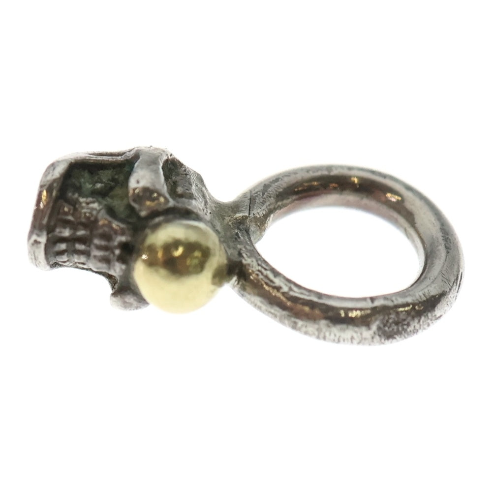 STOP LIGHT(ストップライト) K18付きミニスカル ネックレストップ シルバー/ゴールド