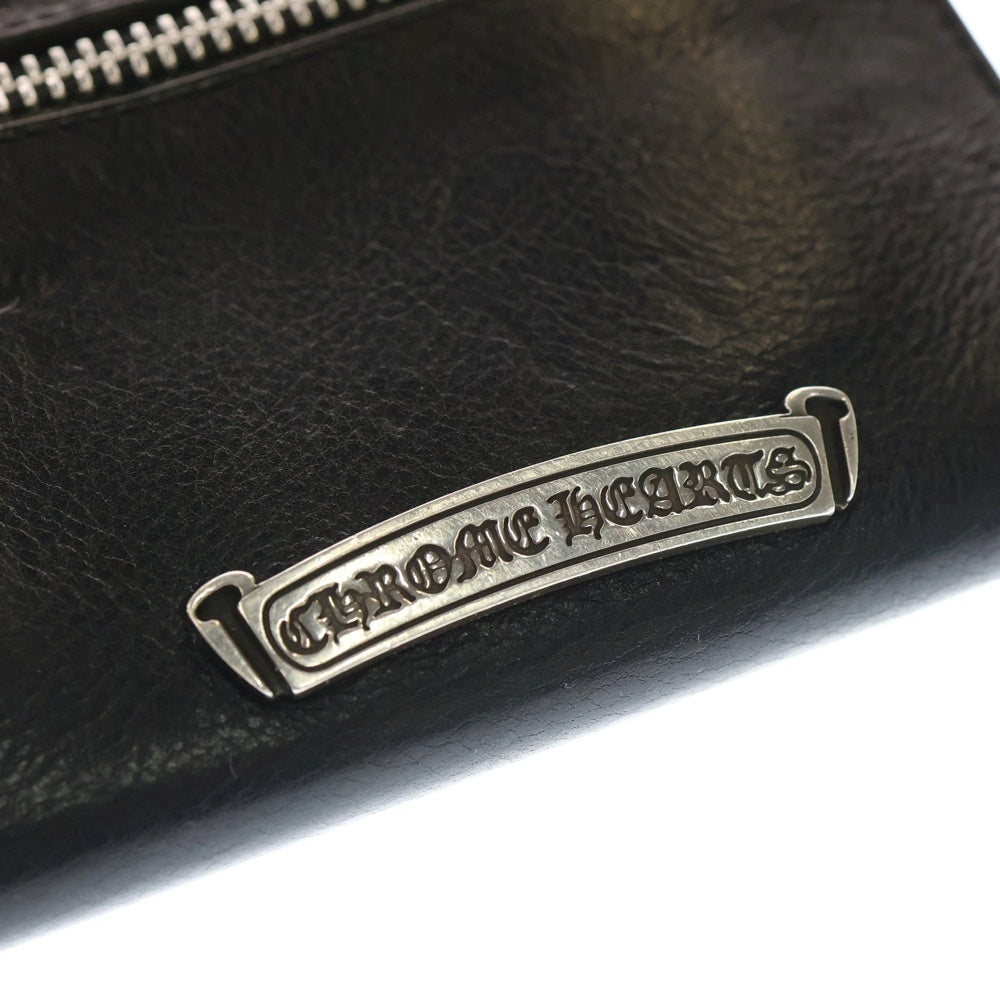 CHROME HEARTS(クロムハーツ) WAVE MINI ウェーブミニ レザーウォレット 財布 ブラック