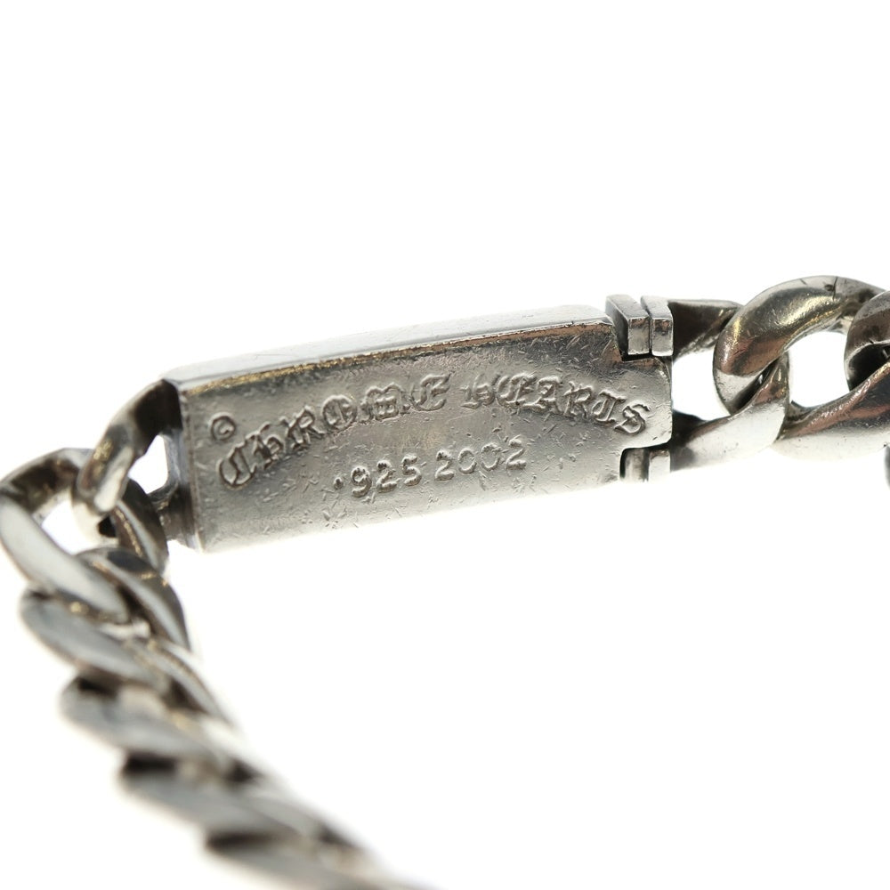 CHROME HEARTS(クロムハーツ) ID BABY FLRL DIA ベイビーID フローラルクロス アフターダイヤ ブレスレット シルバー
