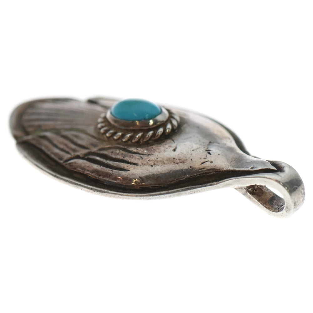 goro's(ゴローズ) 銀縄ターコイズ付きスプーン ペンダントトップ