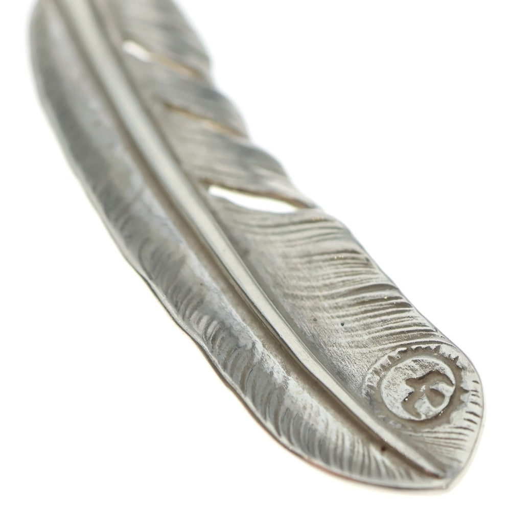 ゴローズ goro's 特大プレーンフェザー sv シルバー goro's(ゴローズ) 【現行】SVプレーン特大フェザー 右向き ペンダント