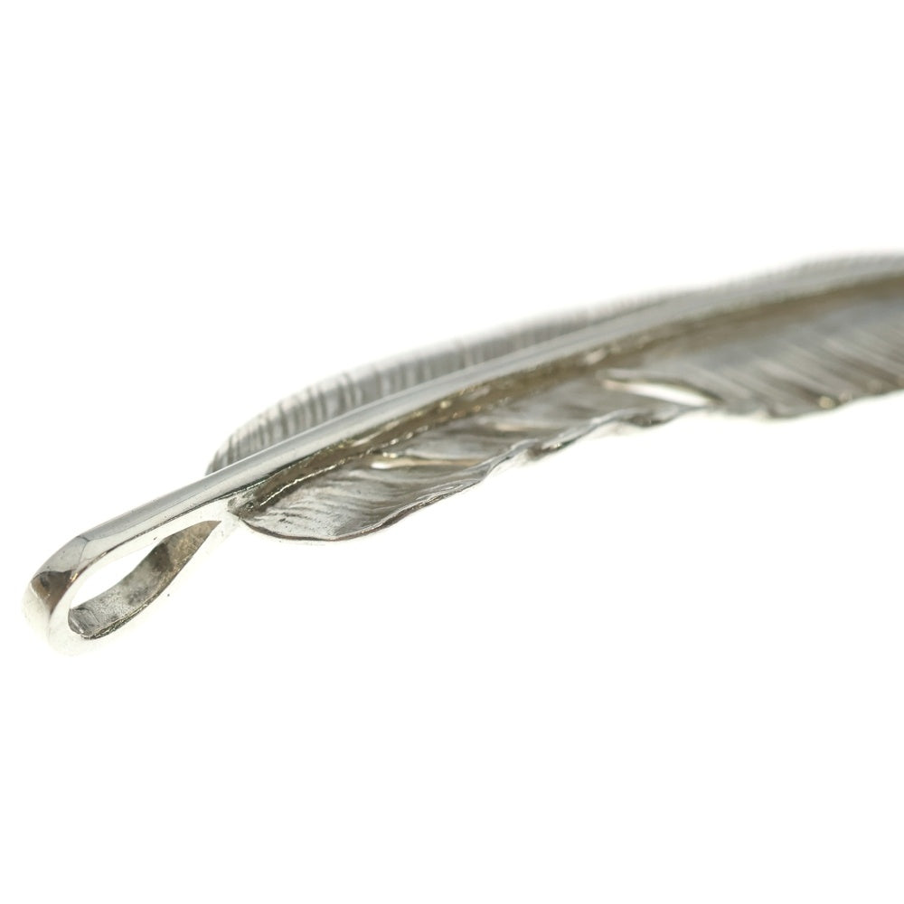 goro's(ゴローズ) 【現行】SVプレーン特大フェザー 右向き ペンダント