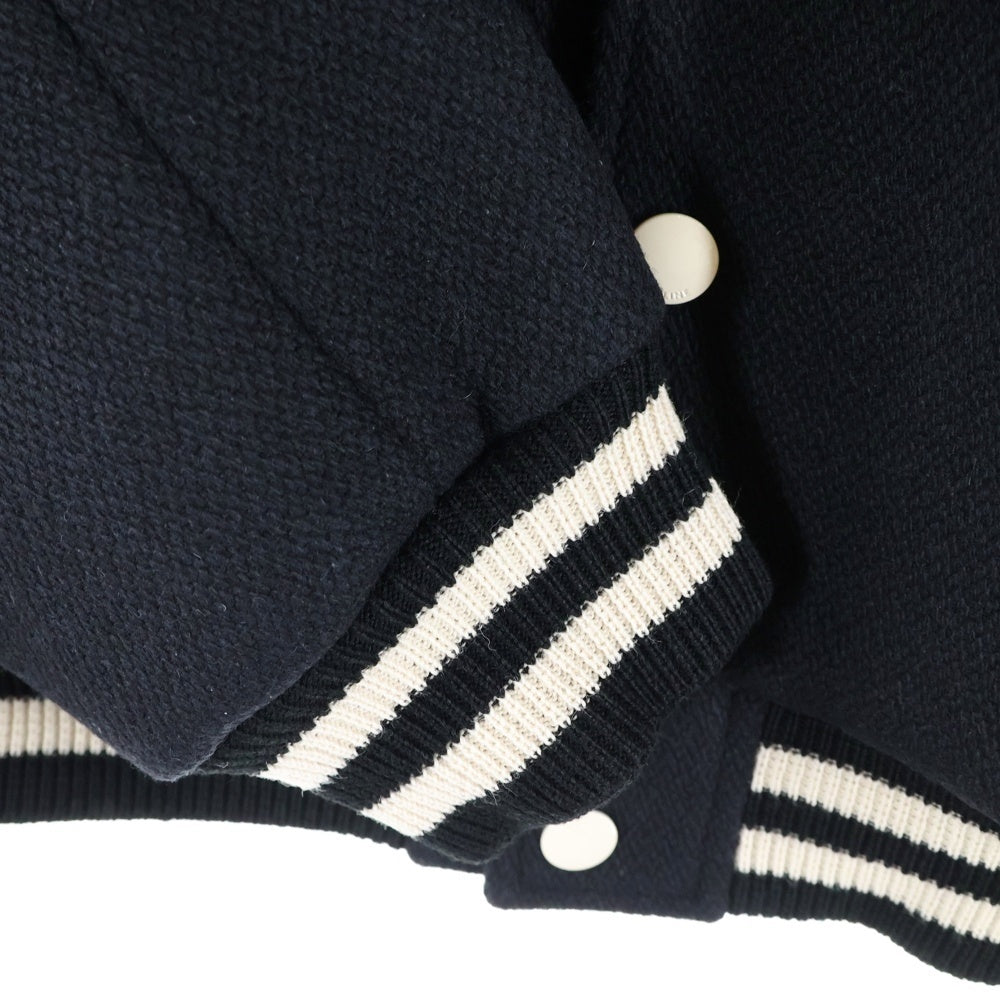 CELINE(セリーヌ) 24AW TEDDY COLLEGE BOMBER テディカレッジロゴボンバージャケット 2V86W896C.38NO ブラック