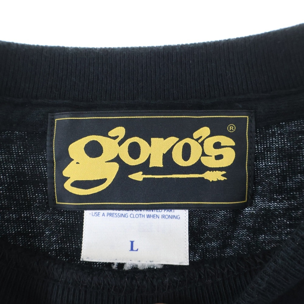 goro's(ゴローズ) 新型 mitakuye oyasinプリント 胸ポケットTシャツ ブラック