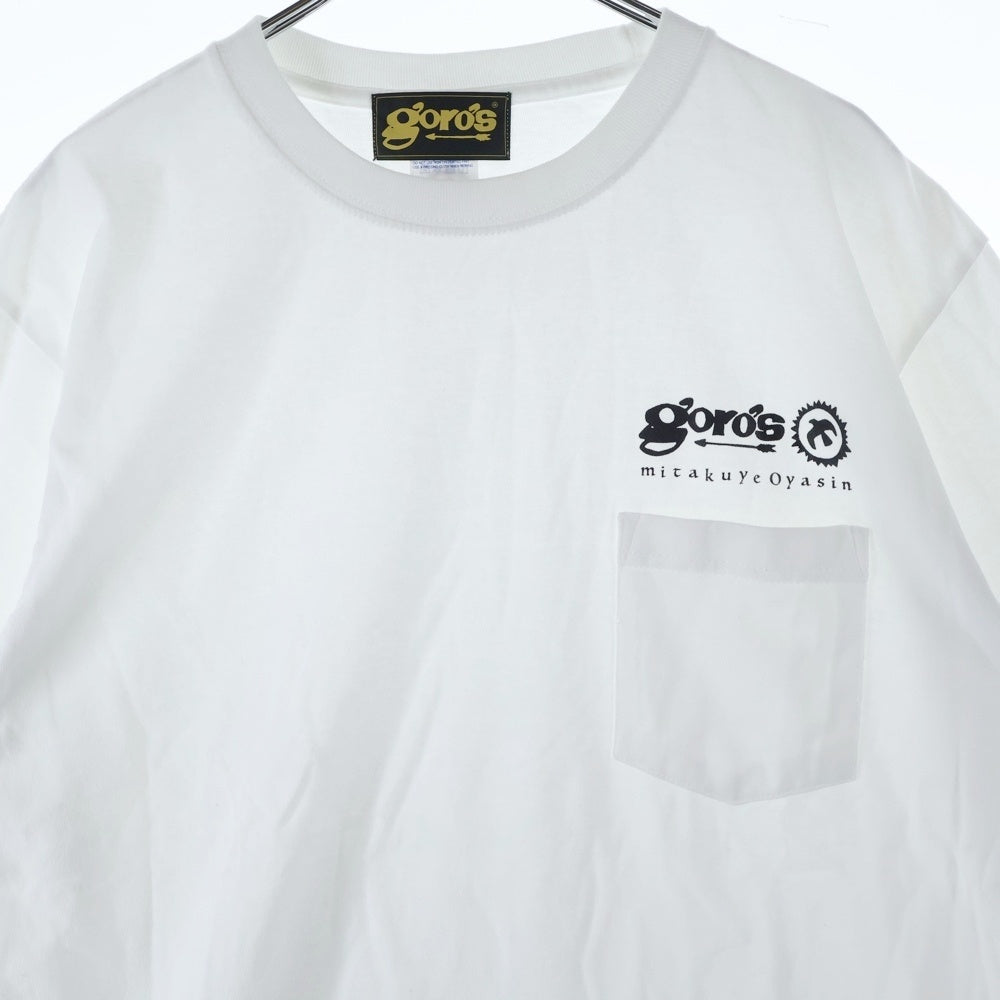 goro's(ゴローズ) 新型 mitakuye oyasinプリント 胸ポケットTシャツ ホワイト