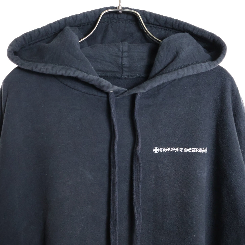 CHROME HEARTS(クロムハーツ) Back Cemetery Cross Print Hoodie クロムハーツ バックセメタリークロスプリントフーディプルオーバー パーカー