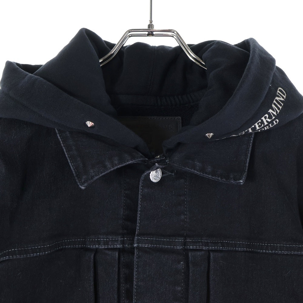 mastermind JAPAN(マスターマインドジャパン) WORLD フーディーレイヤードデニムジャケット MW19S03-BL001 ブラック