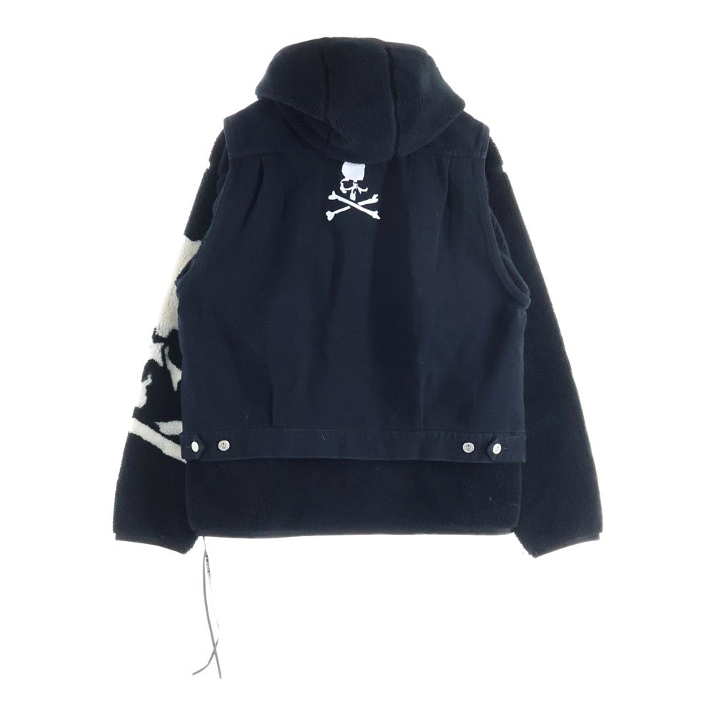 mastermind JAPAN(マスターマインドジャパン) WORLD シアリングフリースレイヤードジャケット MW20S05-BL002 ブラック