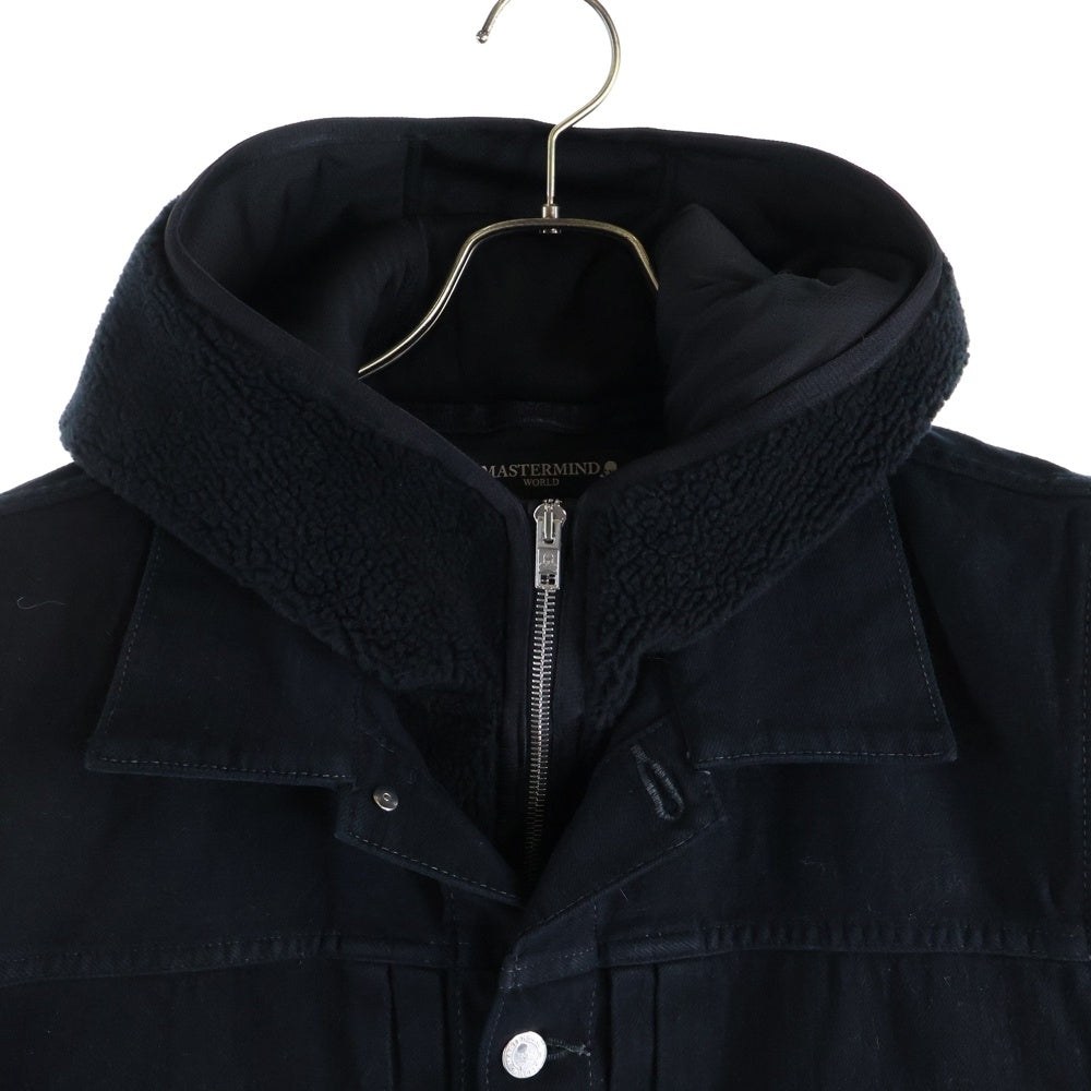 mastermind JAPAN(マスターマインドジャパン) WORLD シアリングフリースレイヤードジャケット MW20S05-BL002 ブラック