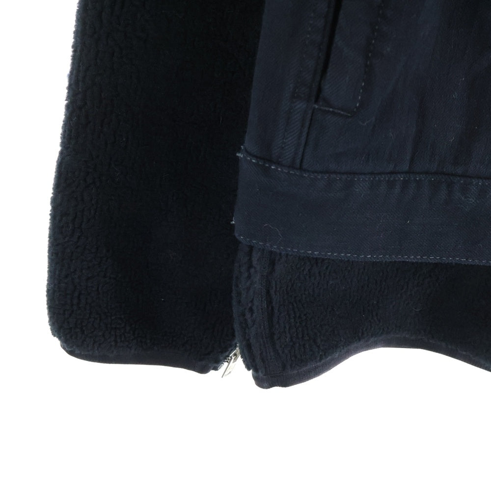 mastermind JAPAN(マスターマインドジャパン) WORLD シアリングフリースレイヤードジャケット MW20S05-BL002 ブラック